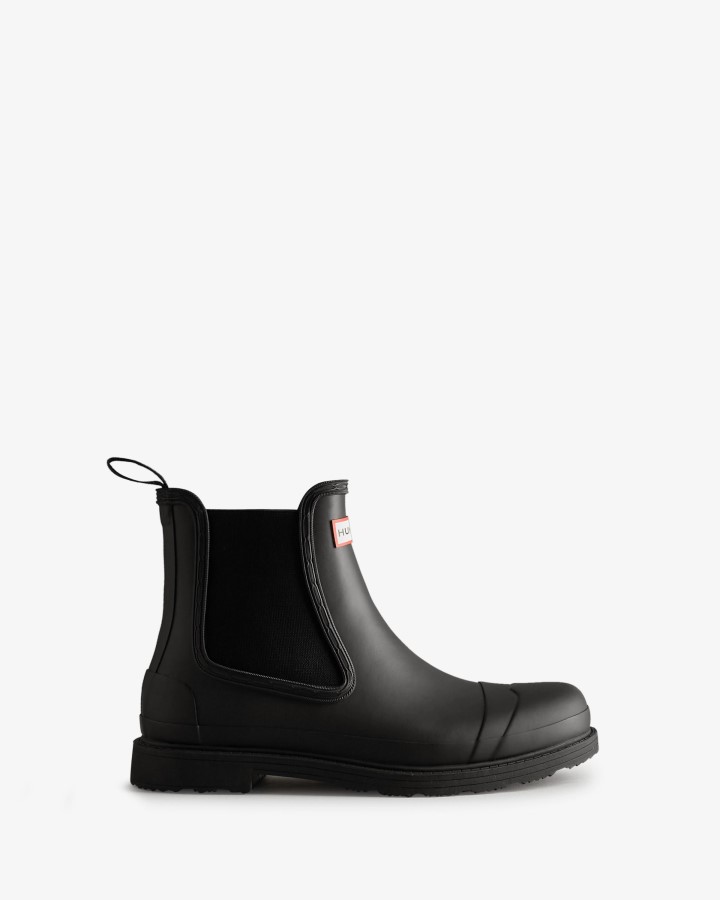 Botas Hunter Hombre Commando Chelsea Negras