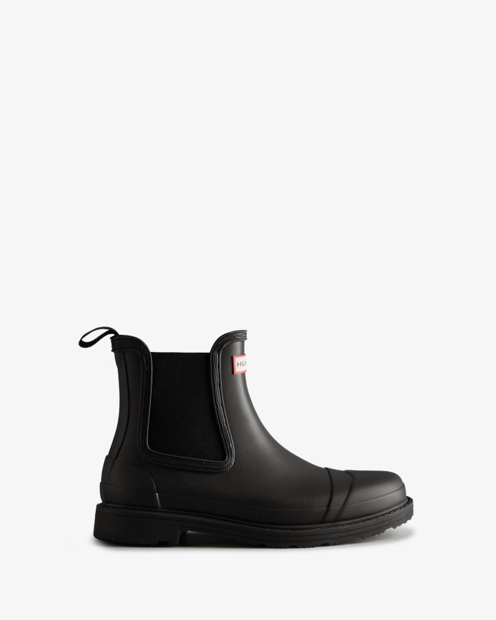 Botas Hunter Mujer Commando Chelsea Negras