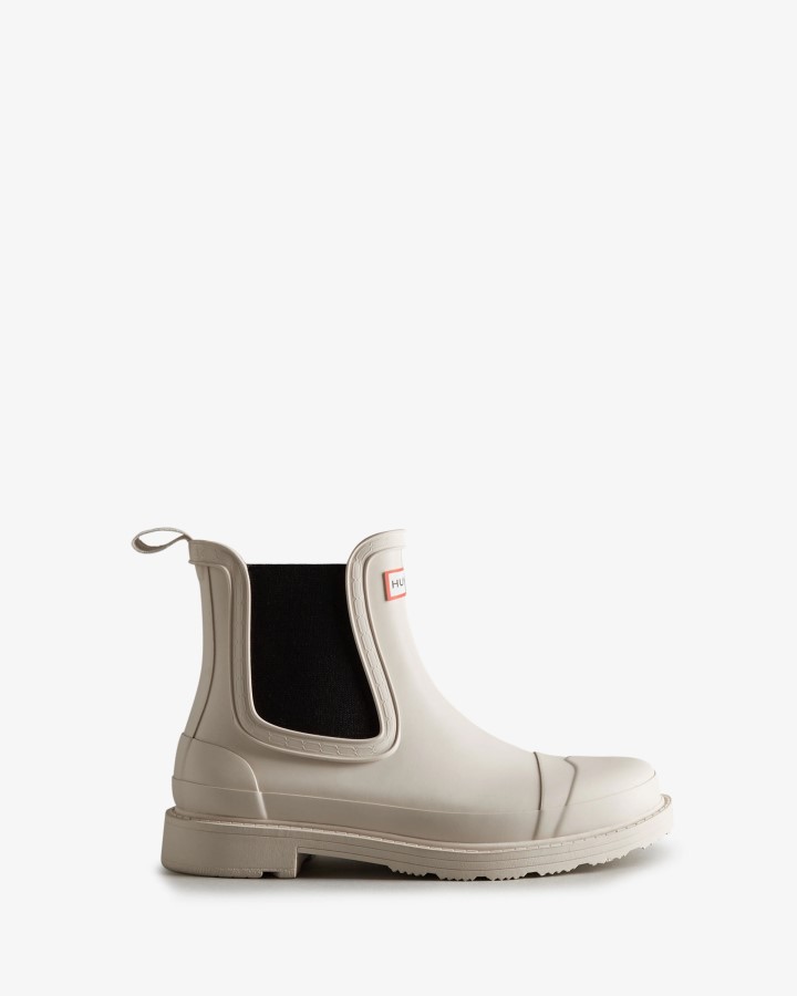 Botas Hunter Mujer Commando Chelsea Cast Gris Pálido
