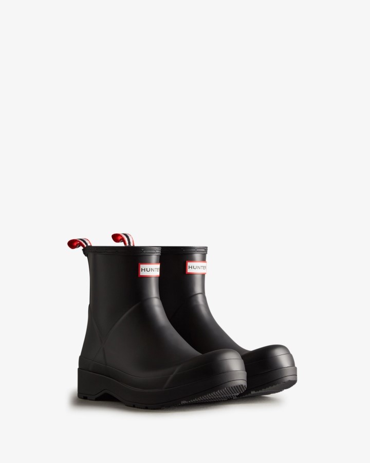Botas De Agua Cortas Hunter Play Para Hombre, Color Negro.
