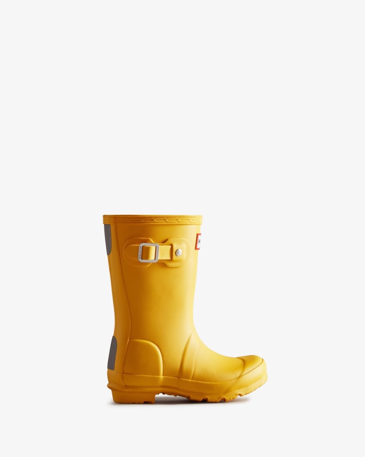 Botas De Lluvia Hunter Originales Para Niños Pequeños (2-6 Años) Amarillas