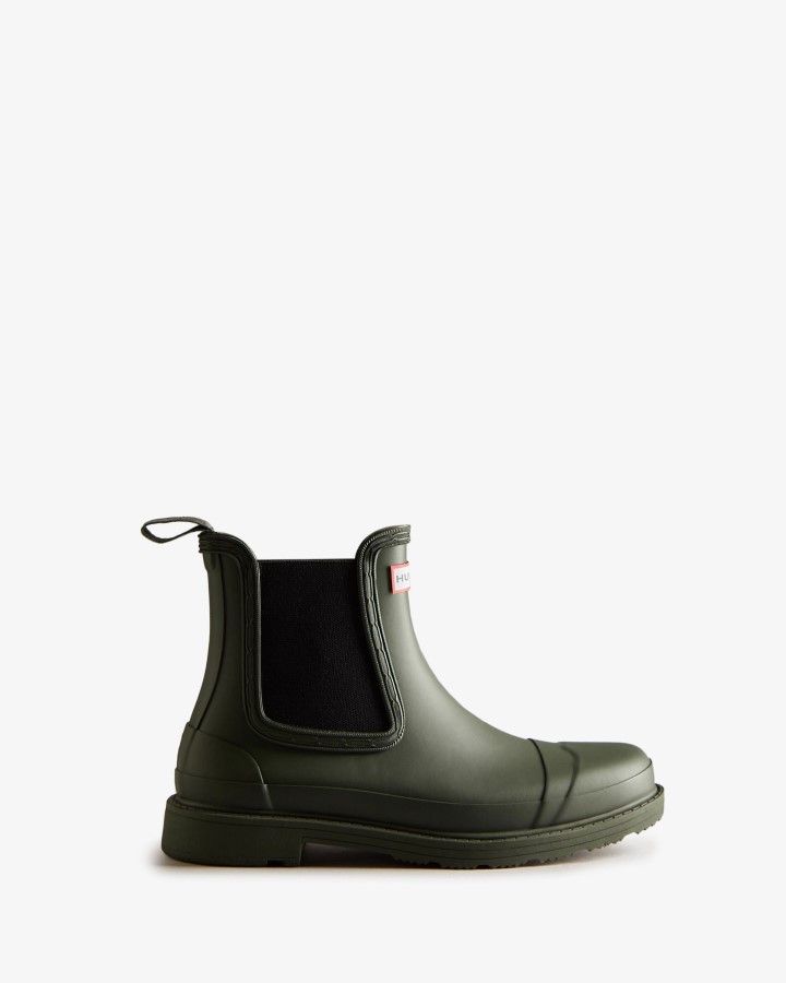 Botas Hunter Mujer Commando Chelsea Verde Oliva Oscuro