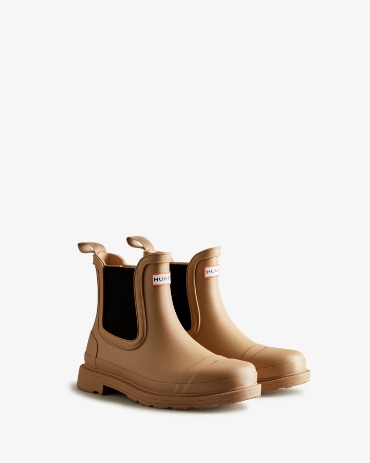 Botas Hunter Mujer Commando Chelsea Marron Tawny