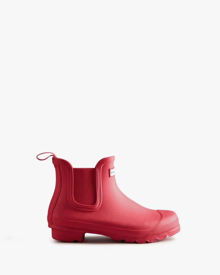 Botas Chelsea Originales Mujer Hunter Rowan Rosa