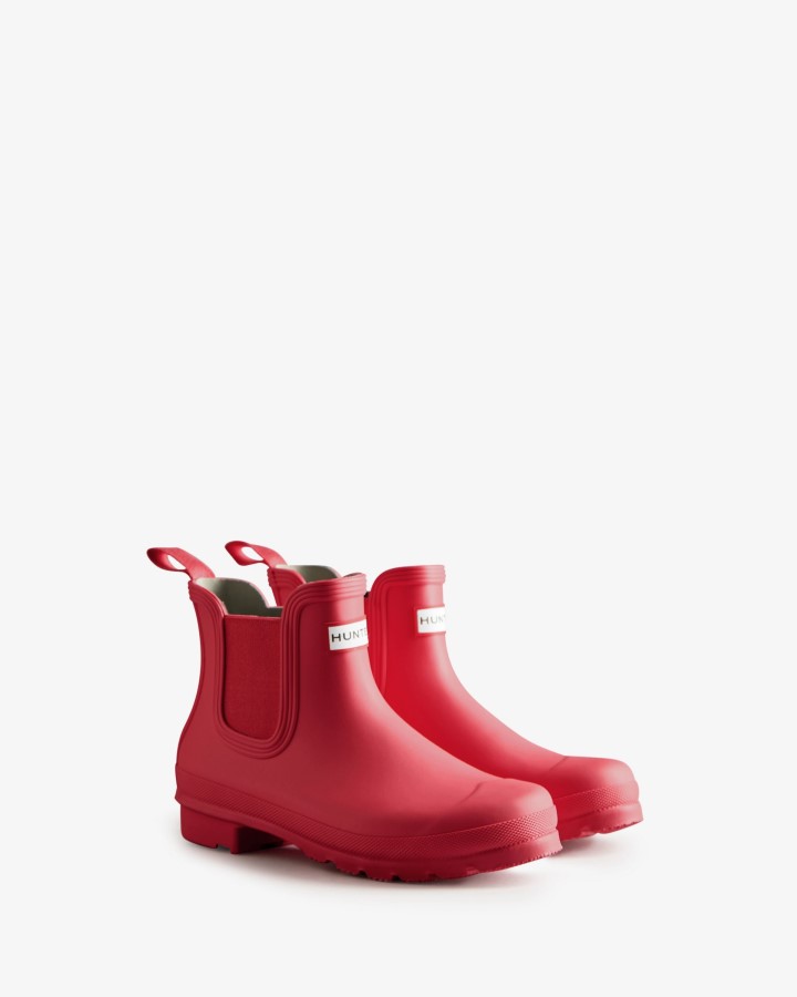 Botas Chelsea Originales Mujer Hunter Rowan Rosa