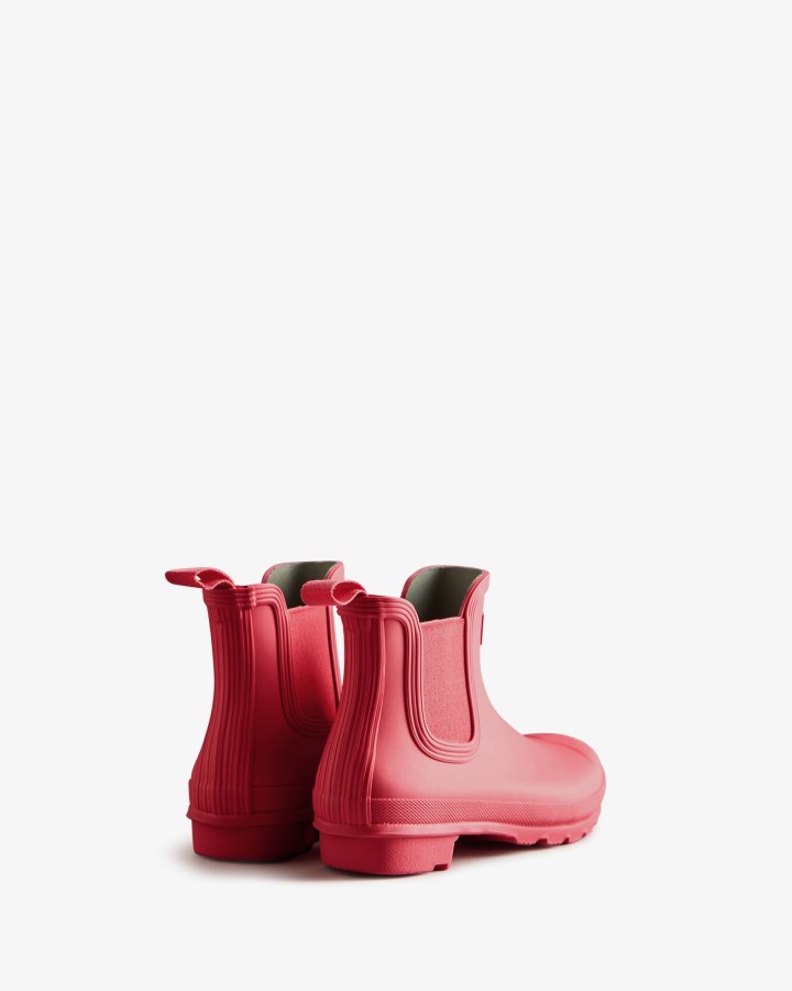Botas Chelsea Originales Mujer Hunter Rowan Rosa