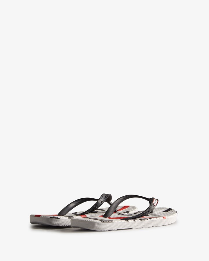 Chanclas De Mujer Hunter Con Logo Explotado Negro