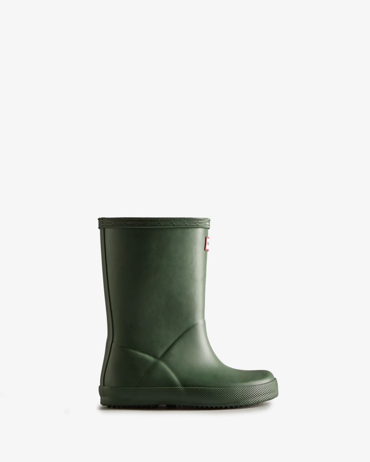 Botas De Agua Hunter Original Kids First (18 Meses-8 Años) Verde Cazador