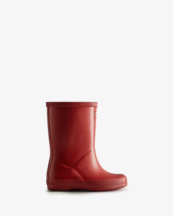 Botas De Lluvia Hunter Original Kids First (18 Meses-8 Años) Rojo Militar