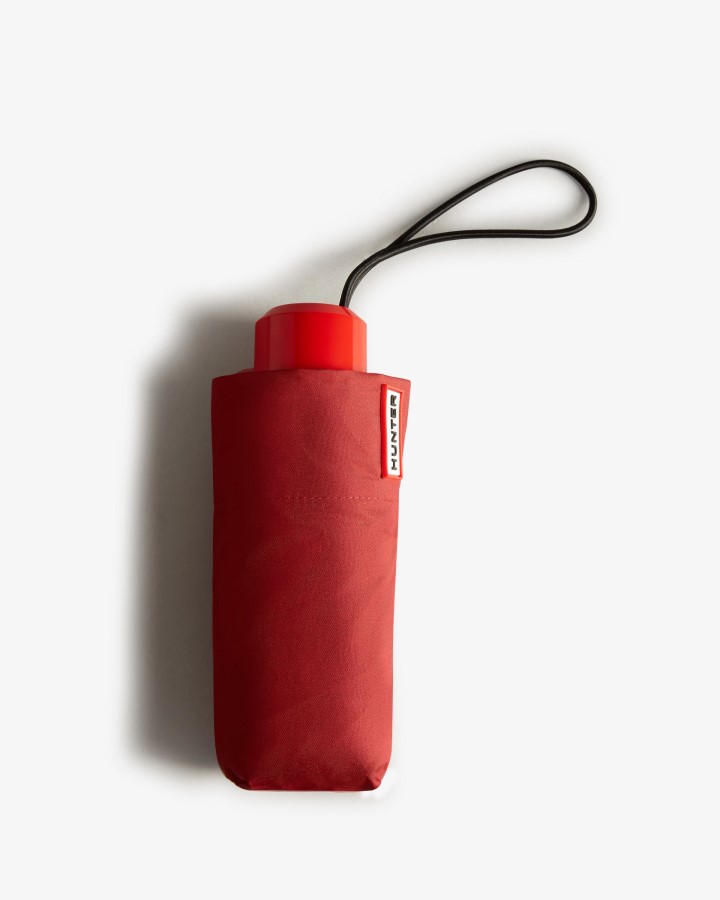 Hunter Mini Paraguas Compacto Rojo Militar