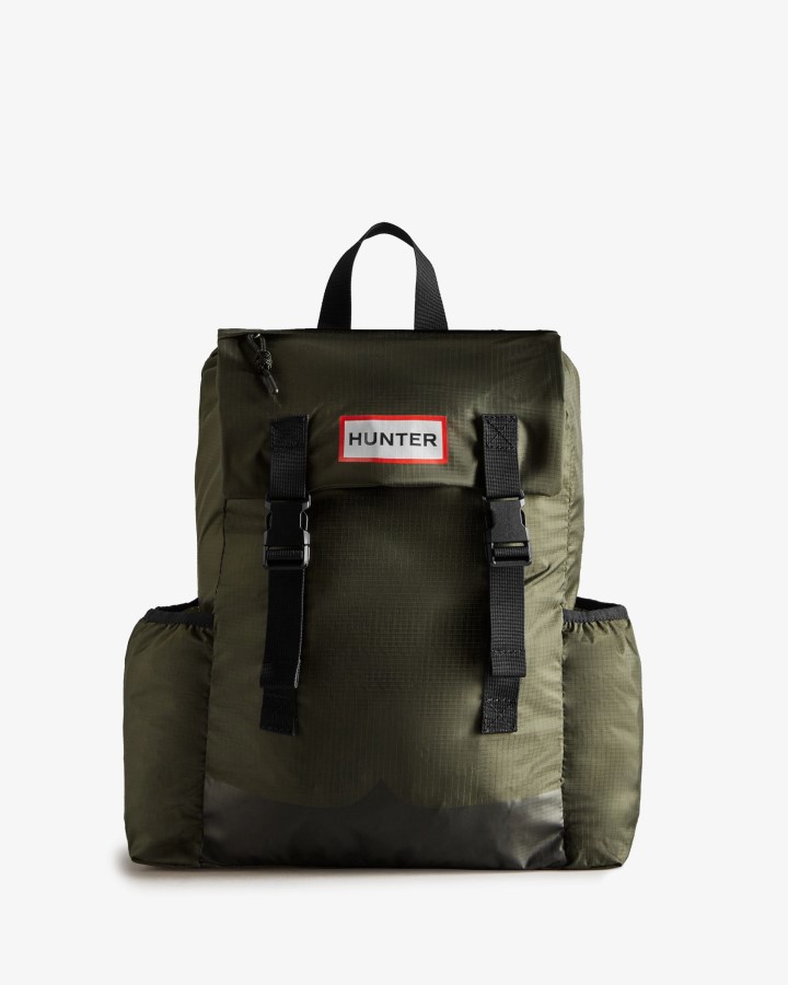 Mochila Plegable Hunter Ripstop Verde Oliva Oscuro