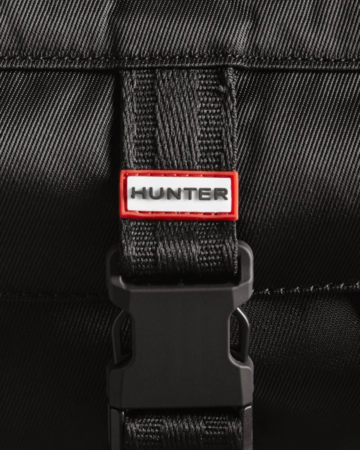 Bandolera Con Clip Superior De Tres Vías De Nailon De Hunter Negro