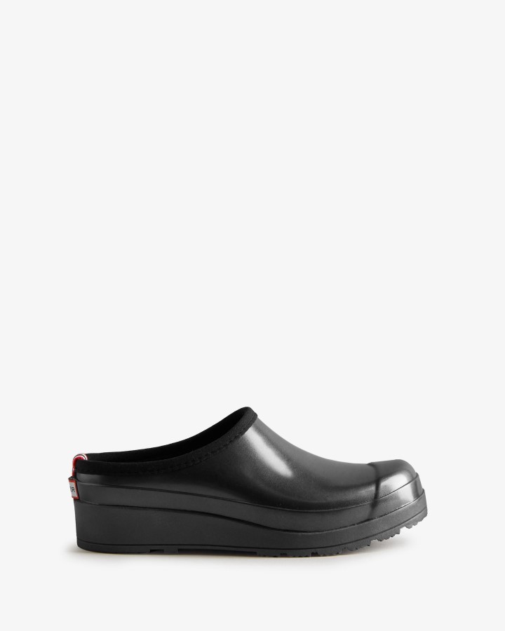 Zuecos Hunter Mujer Play Nebula Negro