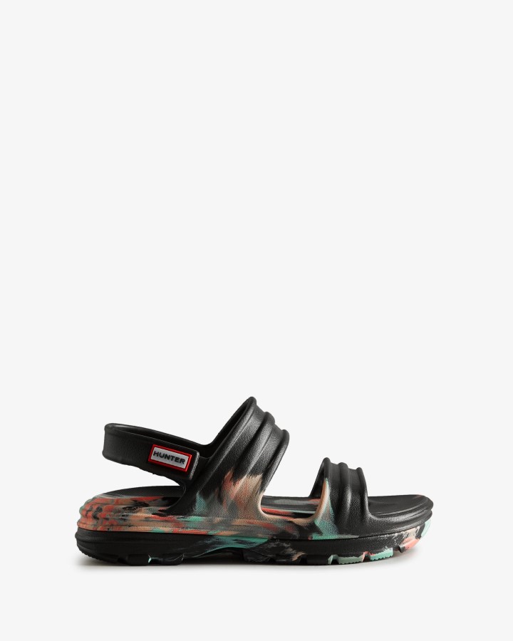 Sandalia Hunter Mujer Bloom Marmol Negro