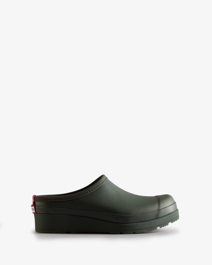 Zuecos Hunter Mujer Play Arctic Musgo Verde