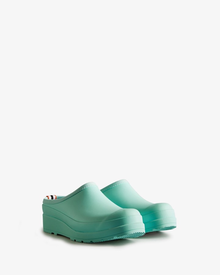 Zuecos Hunter Mujer Play Menta Salvaje
