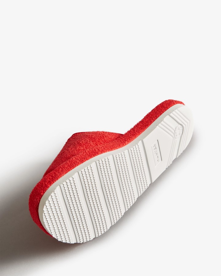 Tobogán De Playa De Toalla De Rizo Para Mujer Hunter, Tobogán Ajustable, Rojo Hunter
