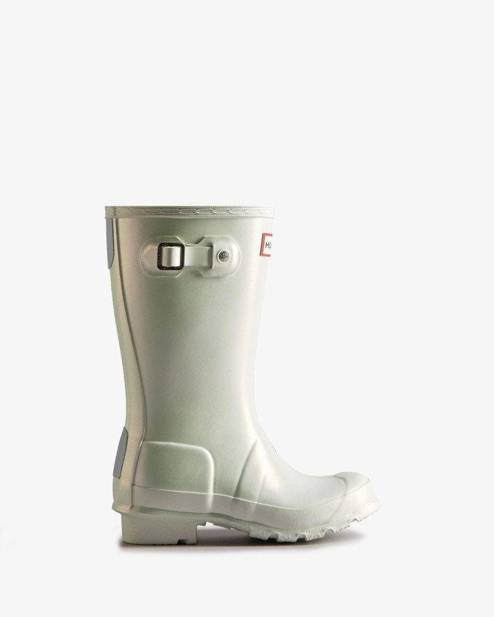 Hunter Big Kids (5-11 Años) Botas De Agua Nebula Plata