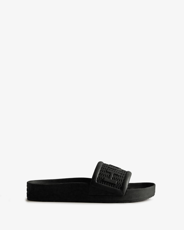 Chanclas De Hombre Hunter Bloom Negras