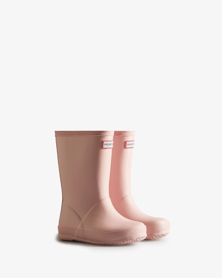 Botas De Agua Hunter Original Kids First (18 Meses-8 Años) Rosa Azalea