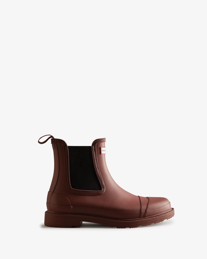 Botas Hunter Mujer Commando Chelsea Muted Berry