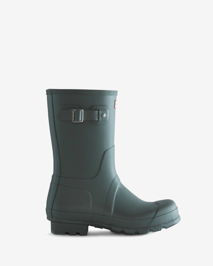 Botas De Lluvia Cortas Originales De Hombre Hunter Gris Urbano