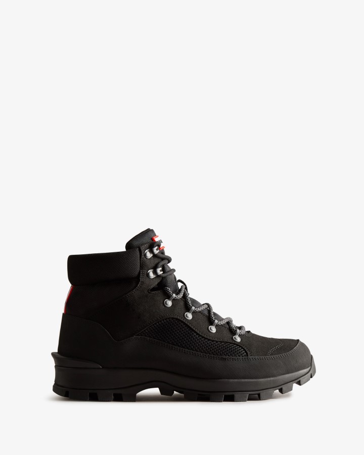 Hunter Botas De Comando Con Cordones Y Aislamiento Explorer Para Hombre, Color Negro