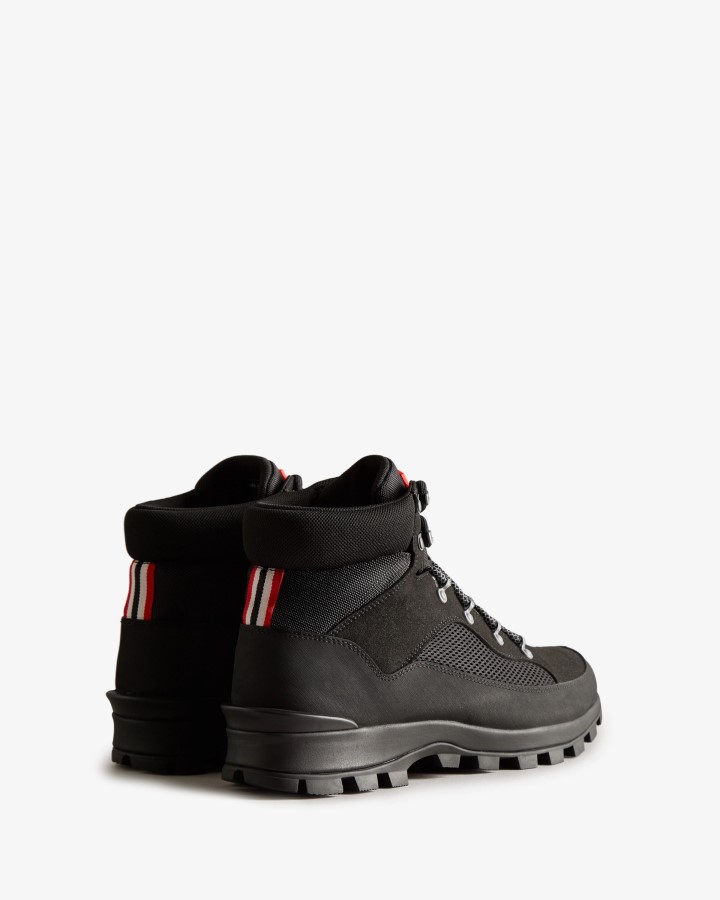 Hunter Botas De Comando Con Cordones Y Aislamiento Explorer Para Hombre, Color Negro