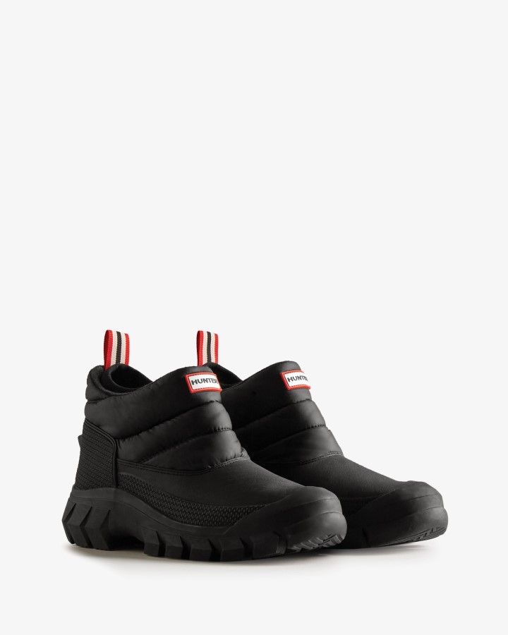 Hunter Intrepid Insulated - Botas De Nieve Para Hombre, Color Negro
