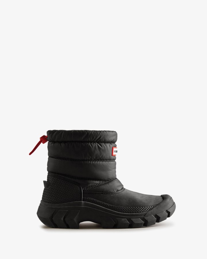 Hunter Botas De Nieve Cortas Con Aislamiento Intrepid Para Mujer Negras