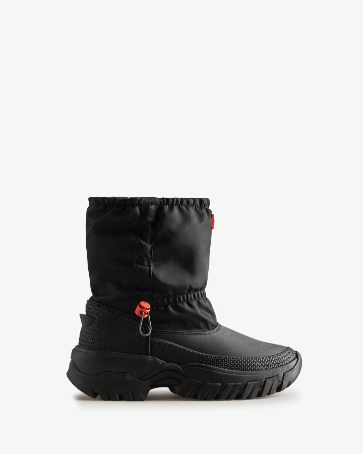 Botas Cortas Para La Nieve Con Aislamiento Wanderer De Hunter Para Mujer, Color Negro
