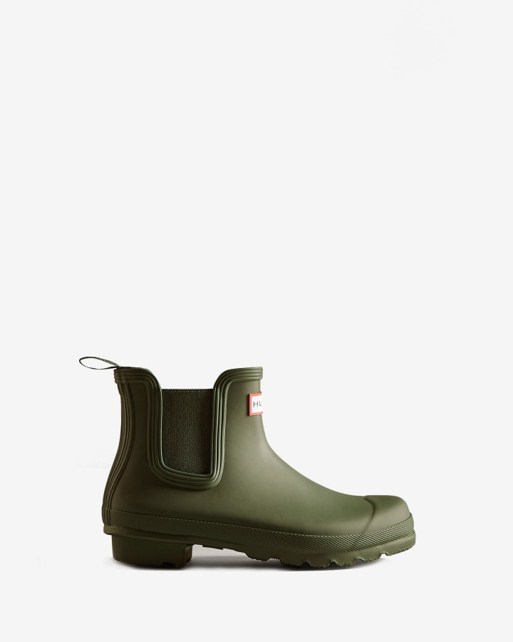 Botas Chelsea Originales Mujer Hunter Hoja De Olivo